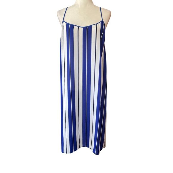 J. Crew Other - J.Crew striped crepe Swim Cover Up Slip Dress SZ XL